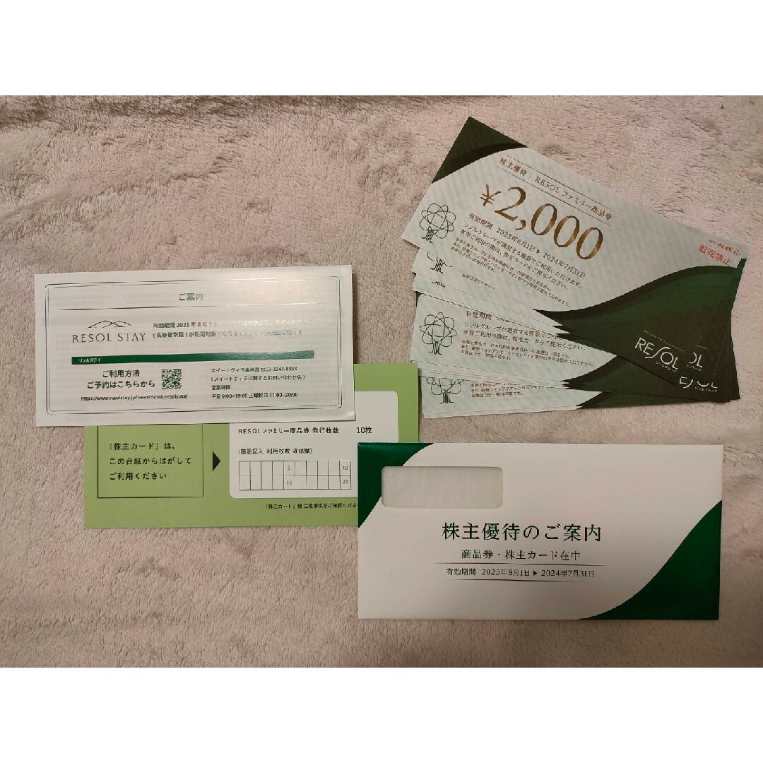 【sigesige様専用】リソル　RESOL　株主優待　20000円分