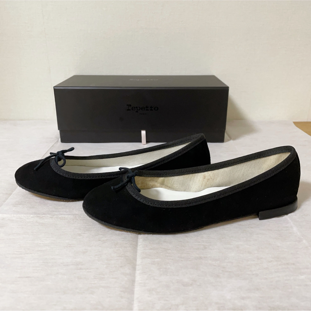 【美品】repetto レペット スエード パンプス ヒール ブラック 39