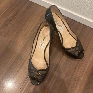 ジミーチュウ(JIMMY CHOO)のジミーチュウ　オープントゥパンプス　エナメル(ハイヒール/パンプス)