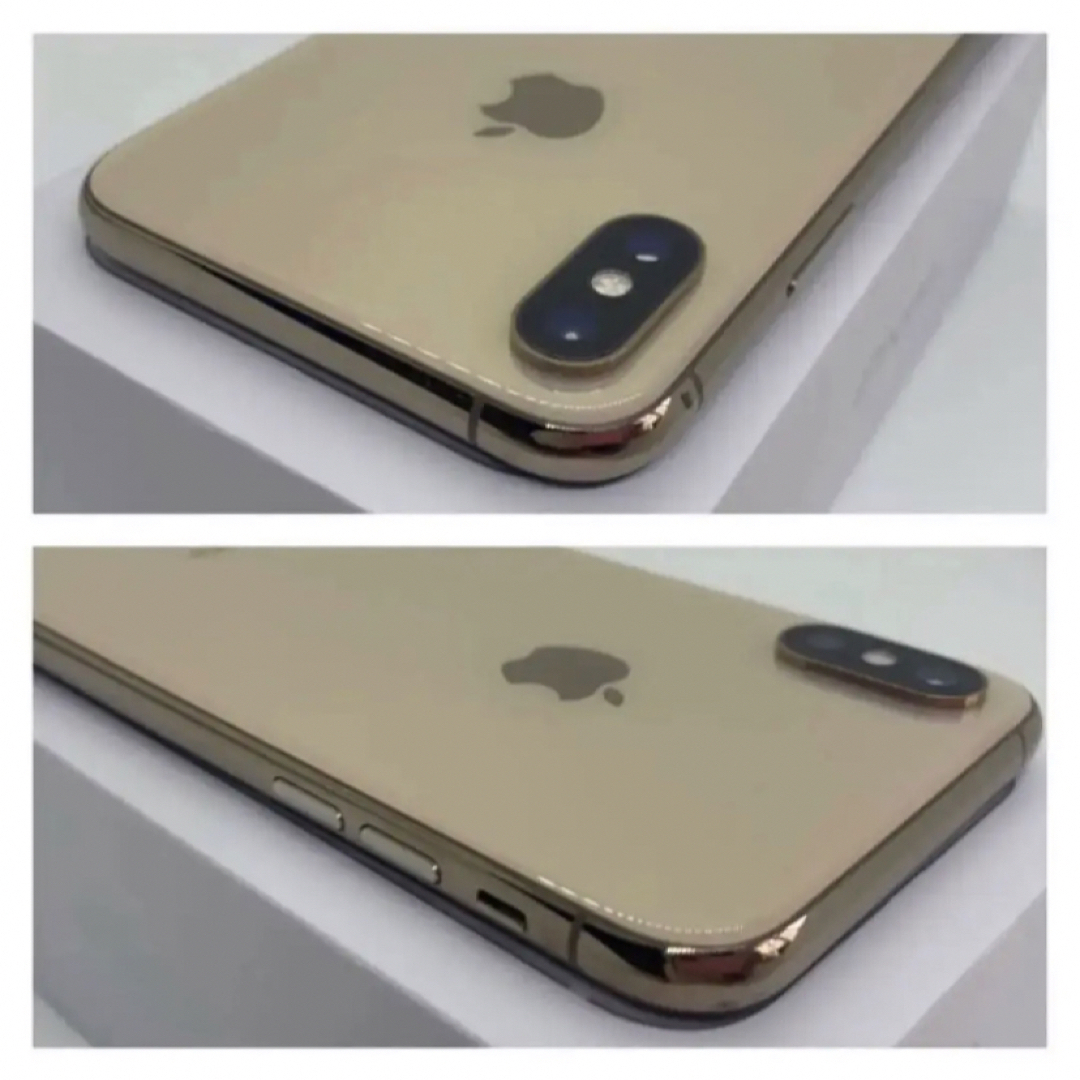 B美品】iPhone Xs ゴールド64 GB SIMフリー 本体-