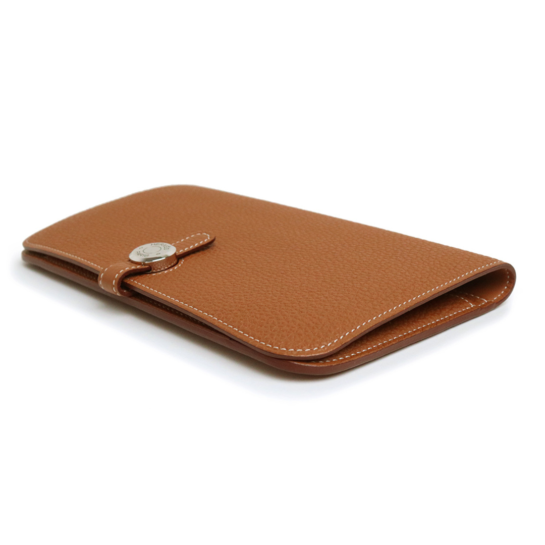 HERMES エルメス トゴ ドゴンGM ブラウン 二つ折り 長財布 - 長財布