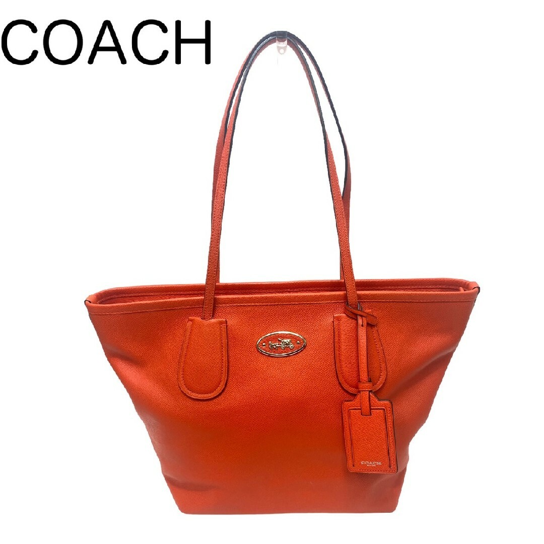 【良品】COACH コーチ F58849 レザー トートバッグ ショルダーバッグ