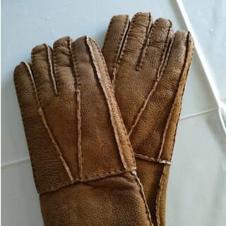 MEN'S　レザーグローブ　革　手袋(手袋)