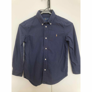 ラルフローレン(Ralph Lauren)のラルフローレン  キッズ6  120 ボタンダウンシャツ　ネイビー　120サイズ(Tシャツ/カットソー)