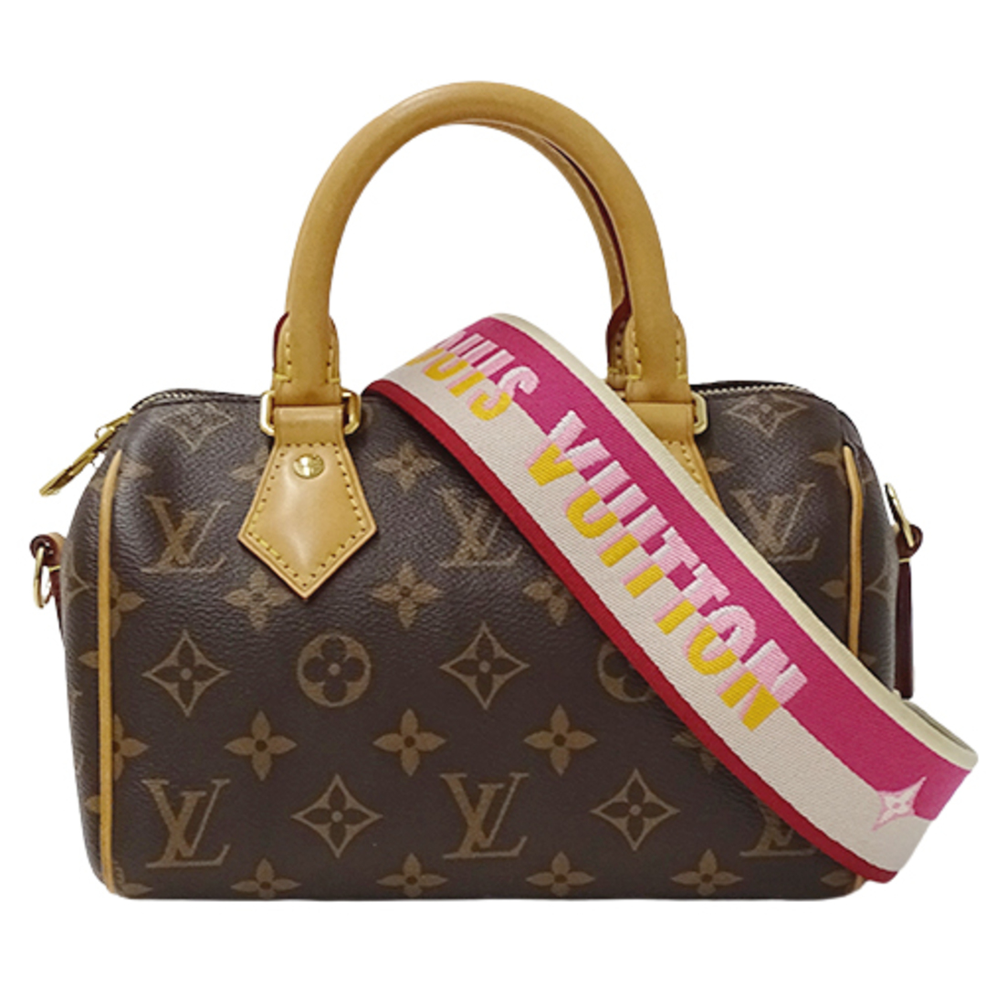 ルイ ヴィトン LOUIS VUITTON バッグ モノグラム レディース ブランド ハンドバッグ ショルダーバッグ 2way スピーディ バンドリエール 20 フューシャ M45948 ブラウン ミニバッグ コンパクト おしゃれ かわいい 大人フューシャ素材