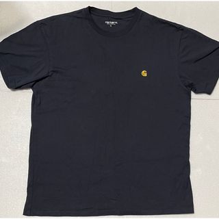 カーハートダブリューアイピー(Charhartt WIP)の【美品】 Carhartt wip カーハート Tシャツ ネイビー(Tシャツ/カットソー(半袖/袖なし))