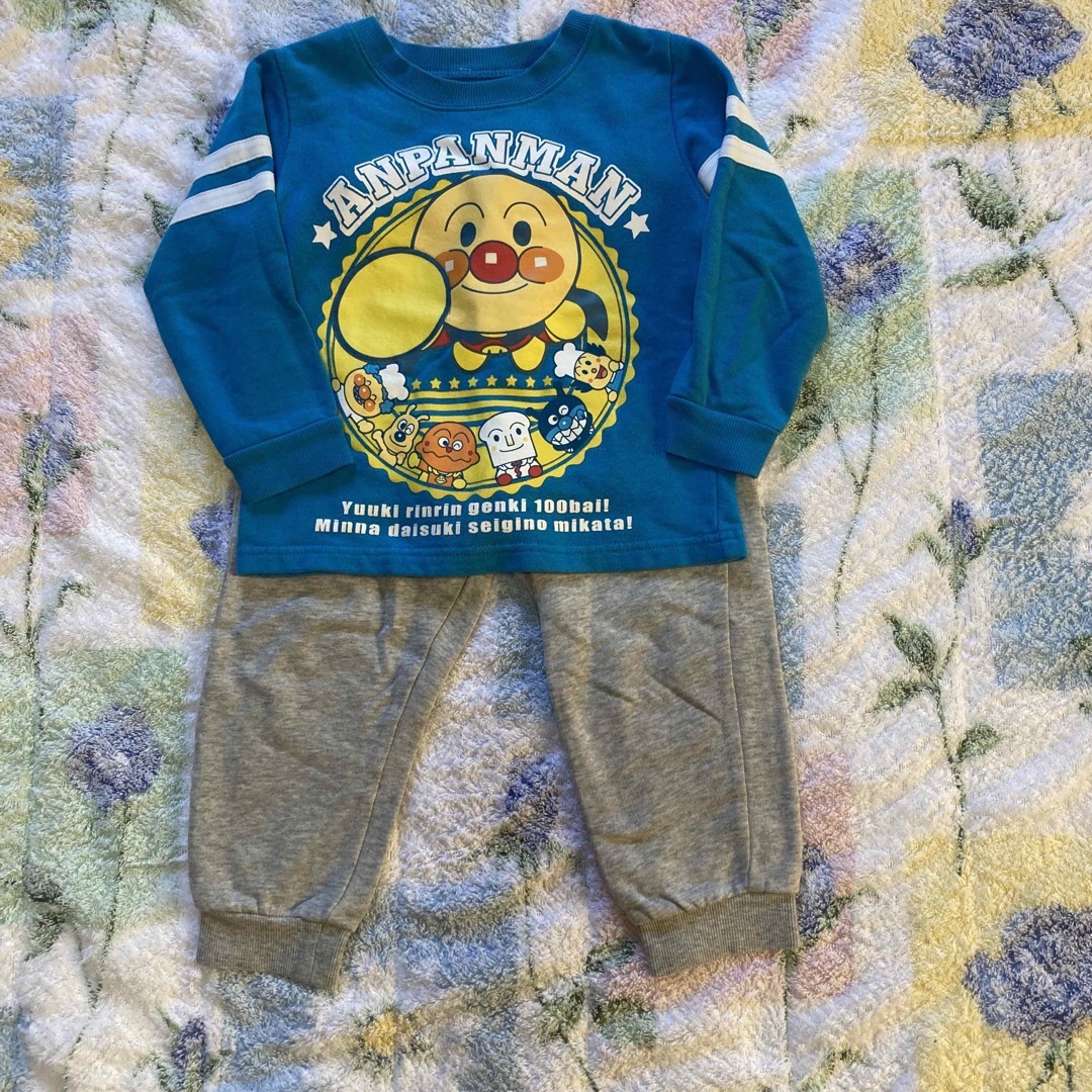 アンパンマン(アンパンマン)のベビー　アンパンマン　裏起毛パジャマ キッズ/ベビー/マタニティのキッズ服男の子用(90cm~)(パジャマ)の商品写真