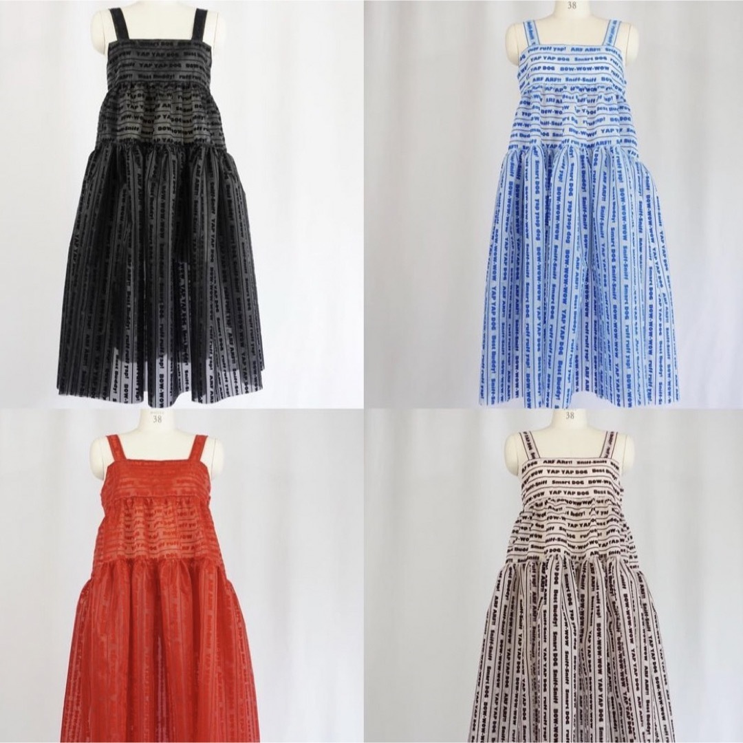 siiilon BOW WOW see-through dress - ロングワンピース/マキシワンピース