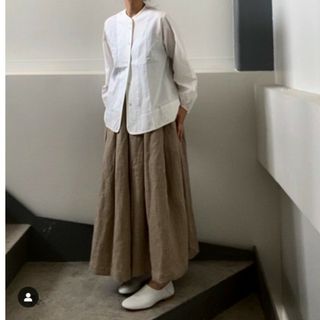 rehellinen linen tuck culotte （色 beige）(カジュアルパンツ)