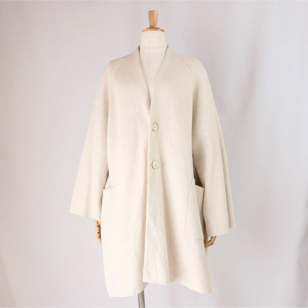 GALERIE VIE - GALERIE VIE コットンミラノリブワイドニットコートの