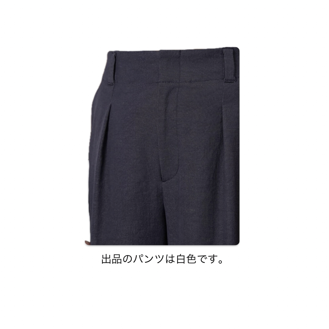 HUMAN WOMAN ハイウエストワイドパンツ(ホワイト)