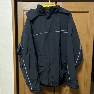 希少✨ carhartt 中綿ジャケット　ハーフジップ  黒　M ナイロン