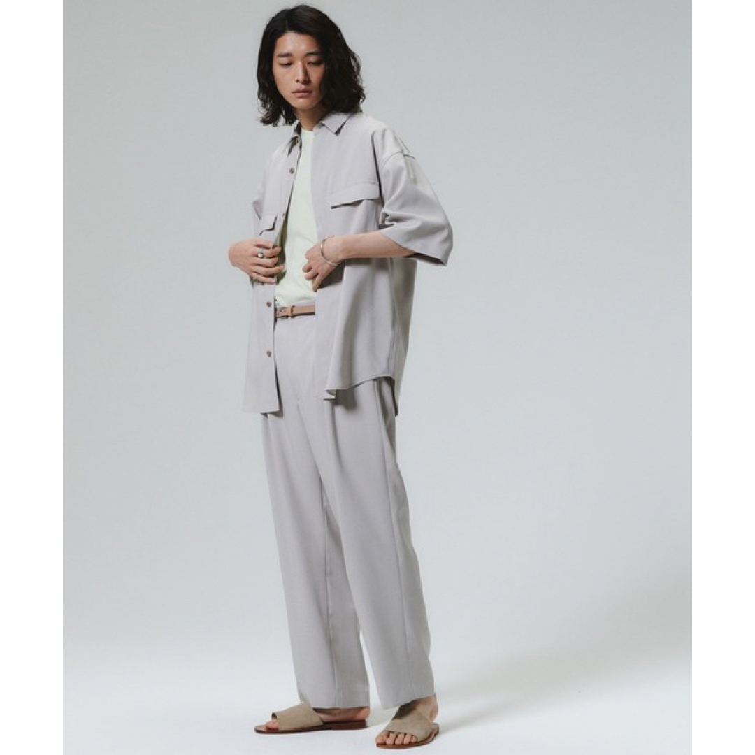 ウィム リドム DRAPE LOOSE WASHER CARGO チャコール