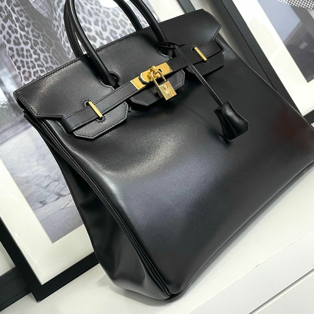 HERMES エルメス オータクロア32 ボックスカーフ ブラック