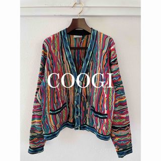 レア！COOGI クージー　カーディガン　柄ニット　マルチカラー　ヴィンテージ