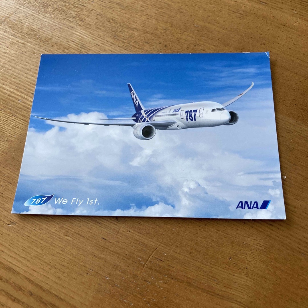 ANA 787 葉書 エンタメ/ホビーのテーブルゲーム/ホビー(航空機)の商品写真
