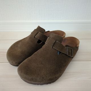 ビルケンシュトック(BIRKENSTOCK)のビルケンシュトック ボストン 42 スエード ブラウン(サンダル)