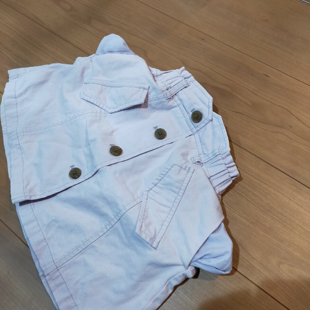 GU(ジーユー)のベルト付スカート　GU　ラベンダー　110 キッズ/ベビー/マタニティのキッズ服女の子用(90cm~)(スカート)の商品写真