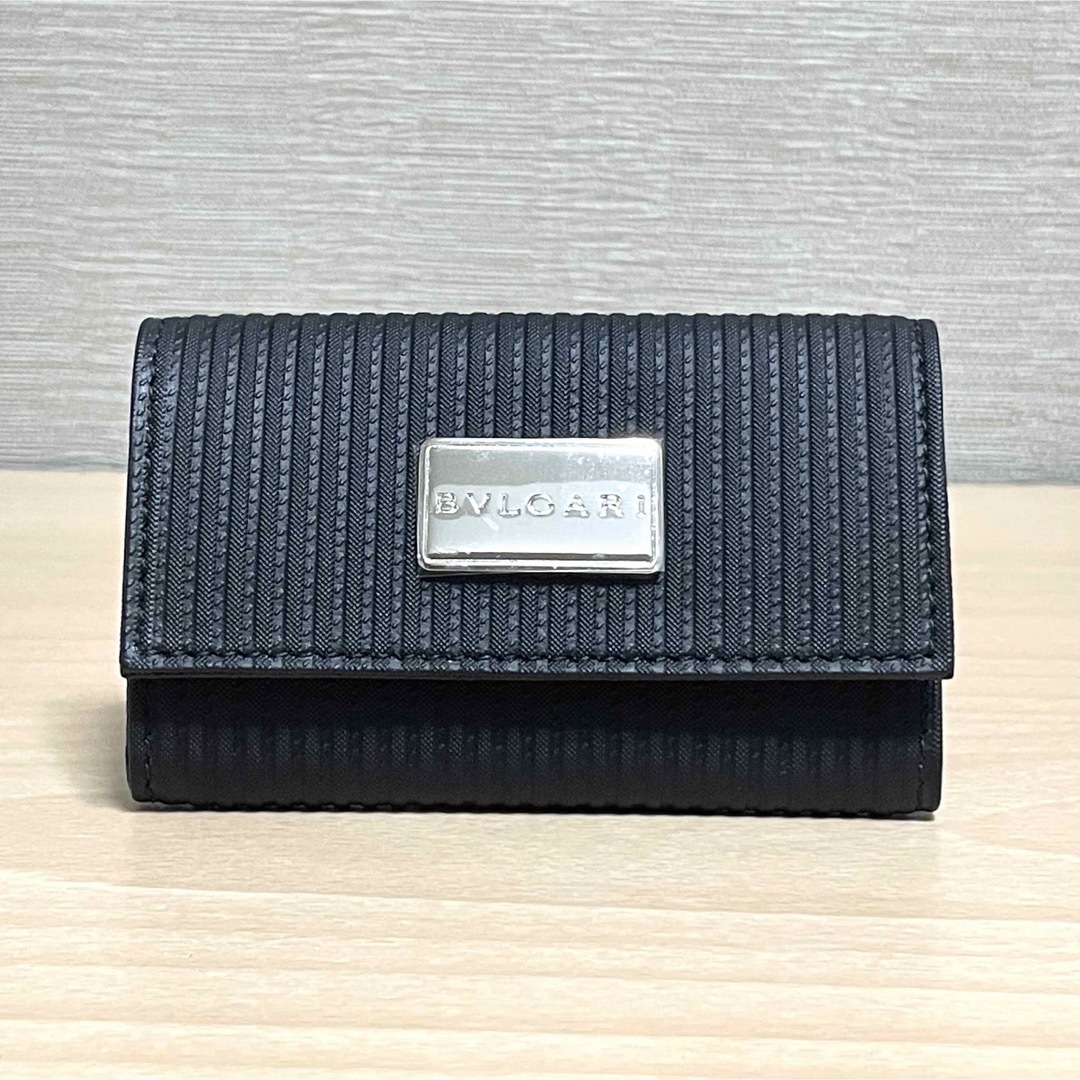 ✨新品未使用✨ BVLGARI ブルガリ ミレリゲ 4連キーケース ブラック