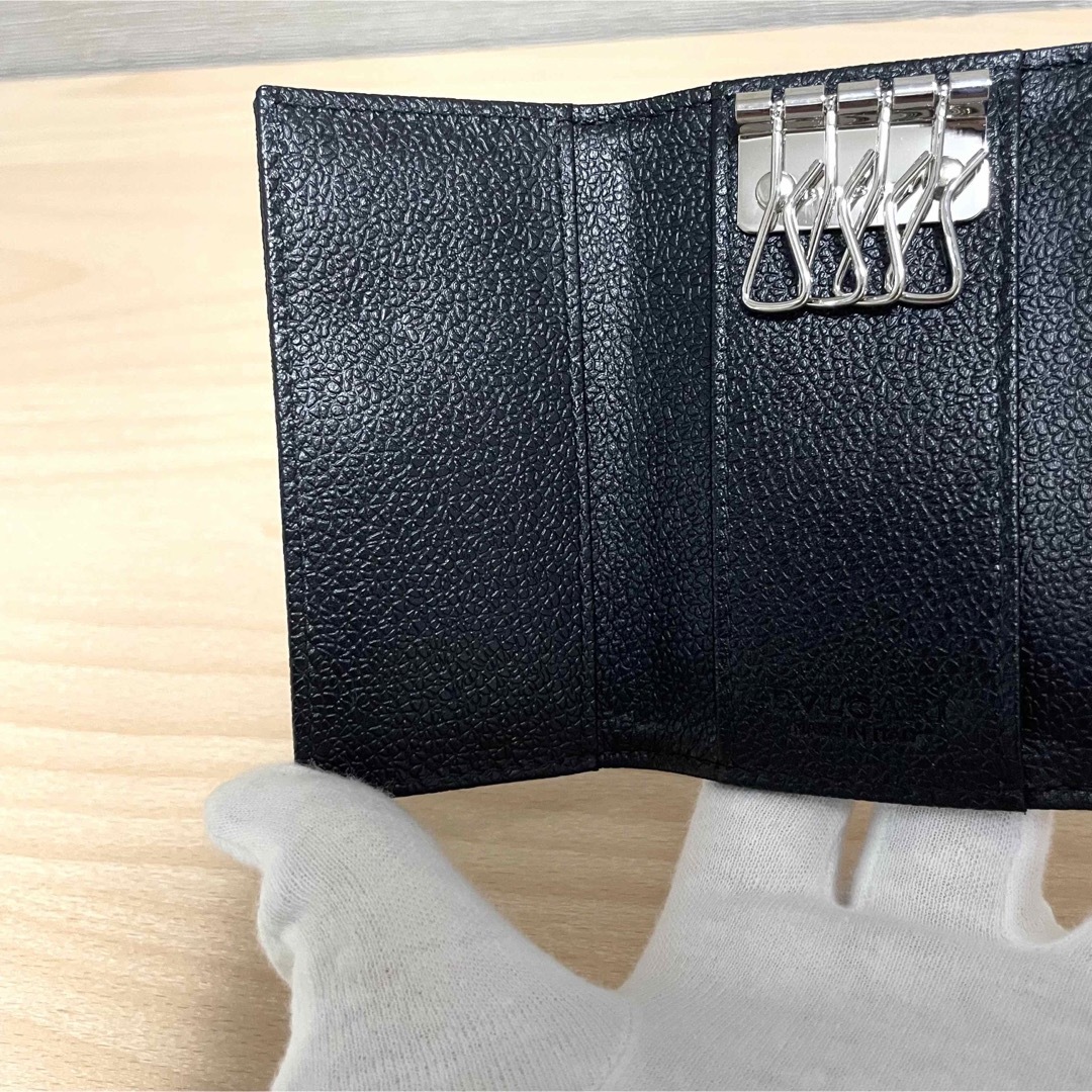 ✨新品未使用✨ BVLGARI ブルガリ ミレリゲ 4連キーケース ブラック