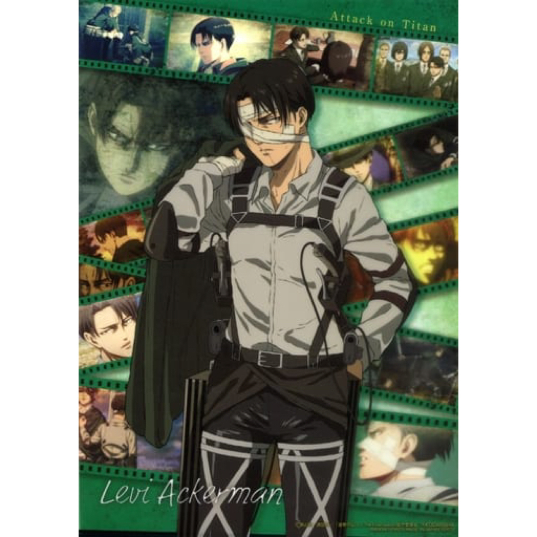 進撃の巨人 リヴァイ・アッカーマン ビジュアルアートポスター エンタメ/ホビーのアニメグッズ(ポスター)の商品写真