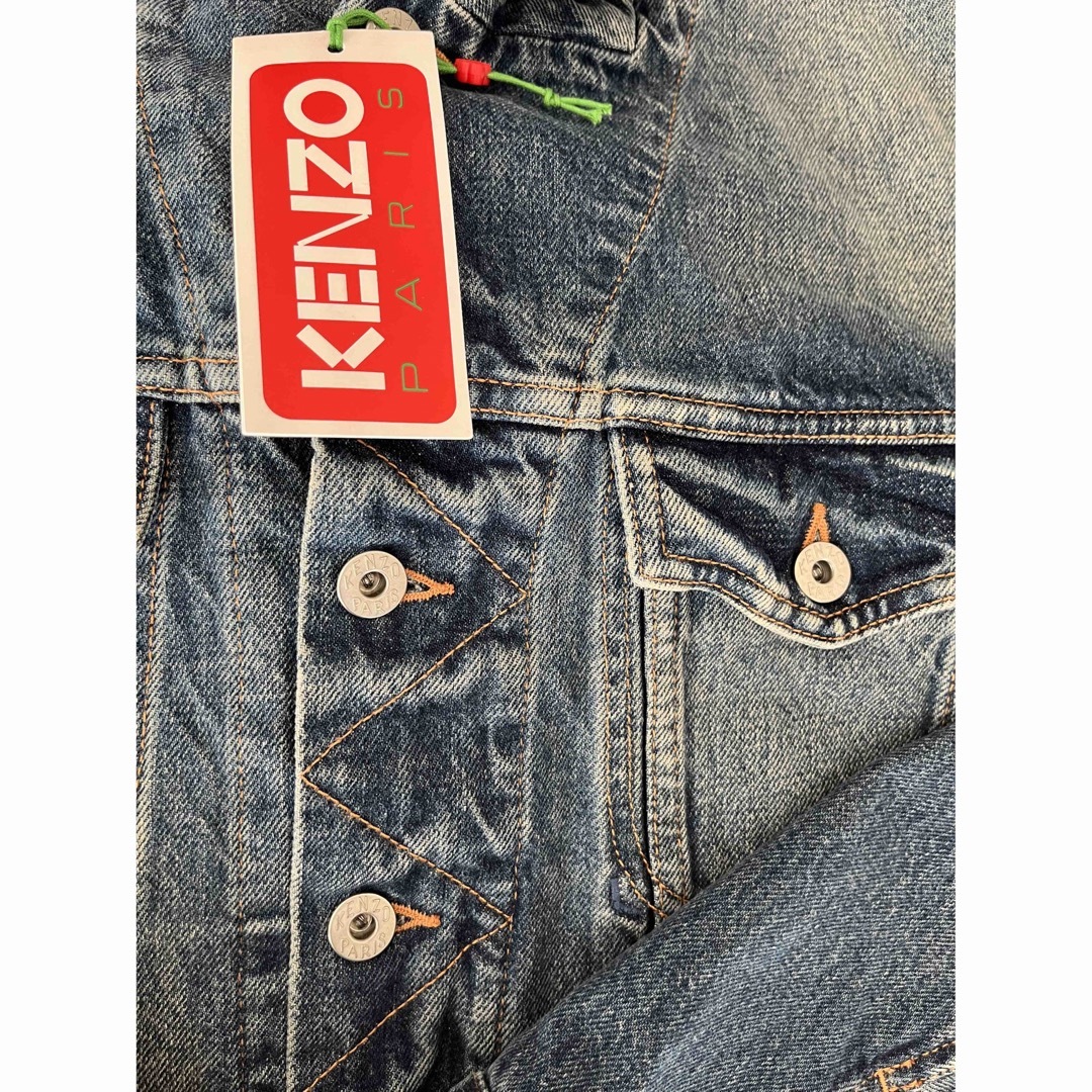 KENZO ケンゾー バッグ ロゴ パッチ クロップ デニムジャケット