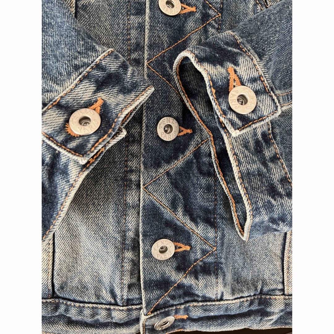 KENZO ケンゾー バッグ ロゴ パッチ クロップ デニムジャケット