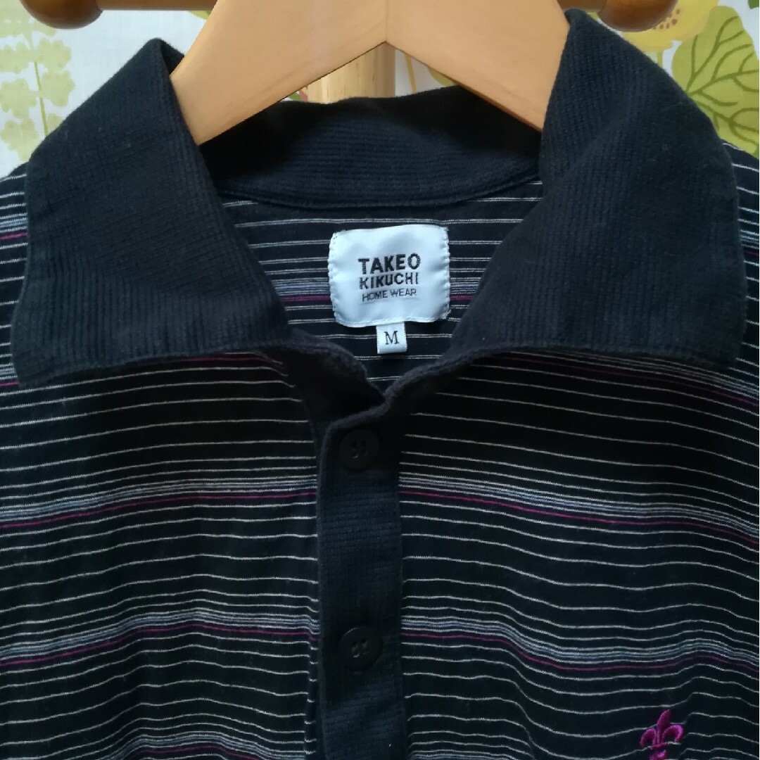 TAKEO KIKUCHI(タケオキクチ)の✨TAKEO KIKUCHI 黒色の半袖ポロシャツSサイズ メンズのトップス(ポロシャツ)の商品写真