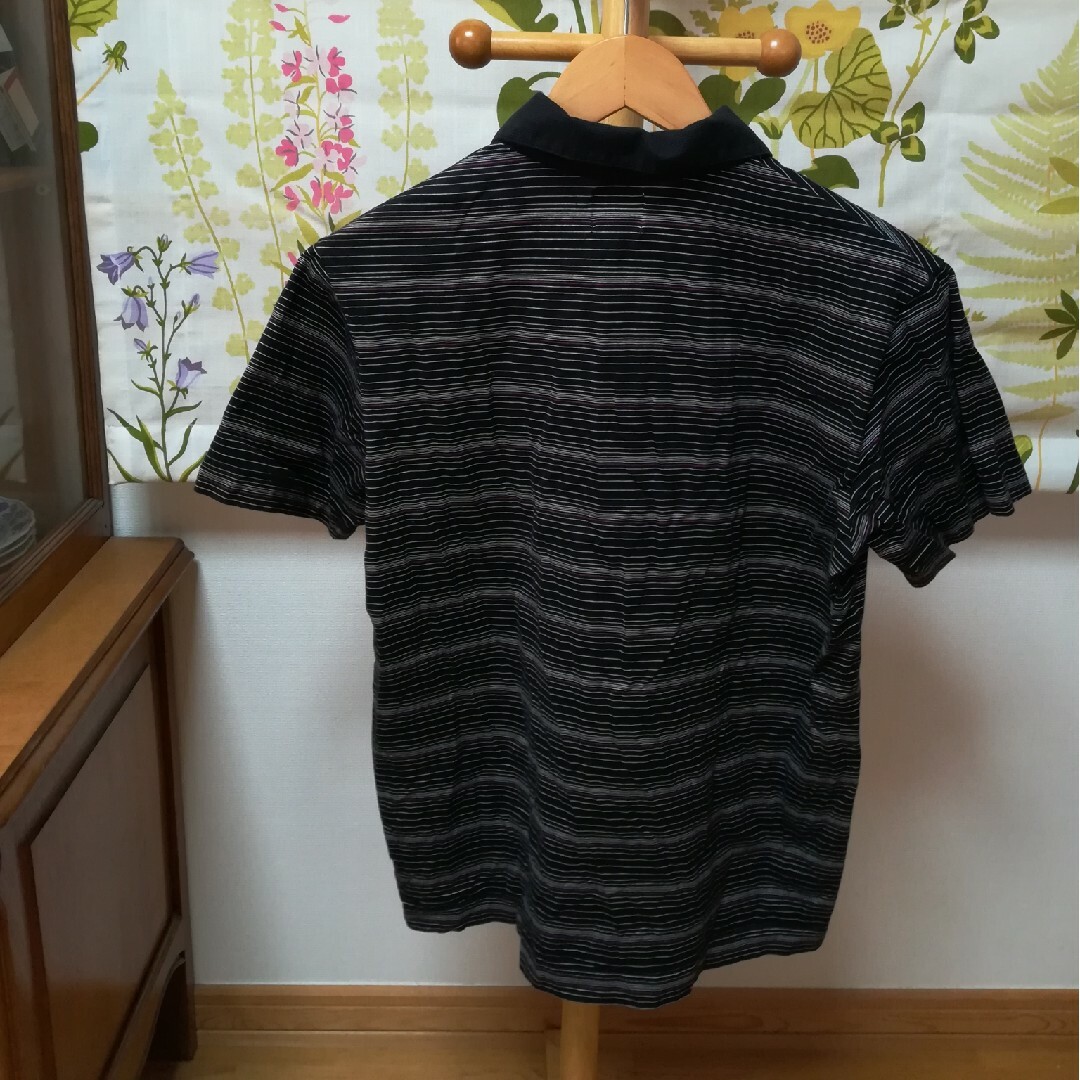 TAKEO KIKUCHI(タケオキクチ)の✨TAKEO KIKUCHI 黒色の半袖ポロシャツSサイズ メンズのトップス(ポロシャツ)の商品写真