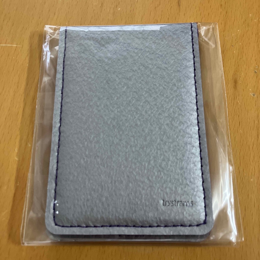 trystrams カードケース 銀×紫 メンズのファッション小物(名刺入れ/定期入れ)の商品写真