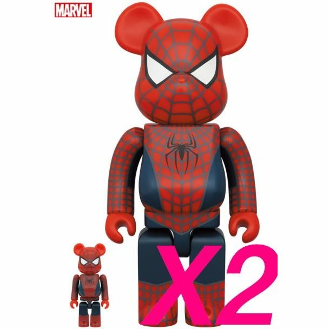 BE@RBRICK FRIENDLY SPIDER-MAN x2