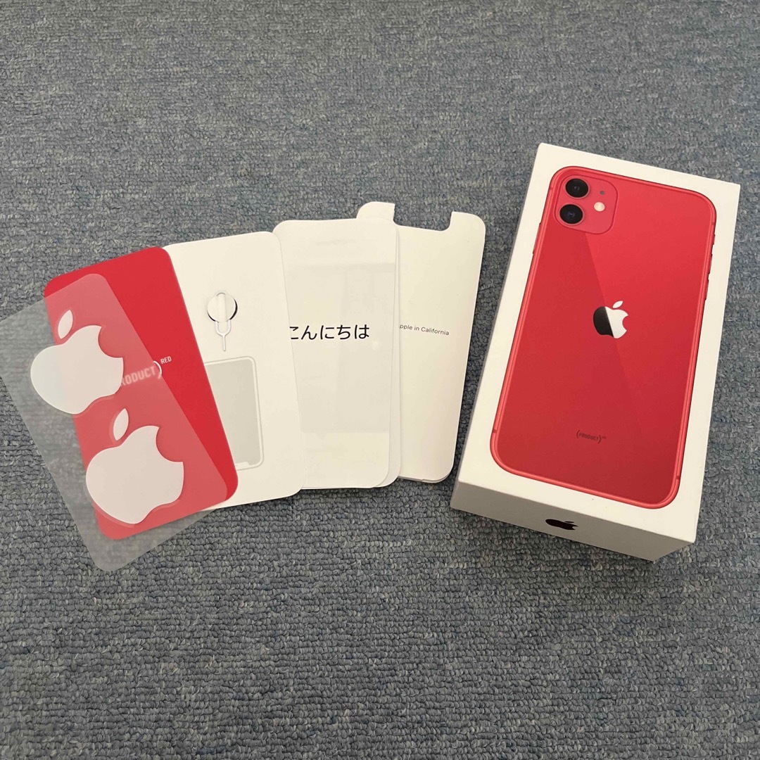 Apple - アップル iPhone11 128GB レッド SIMフリーの通販 by ポチ子's
