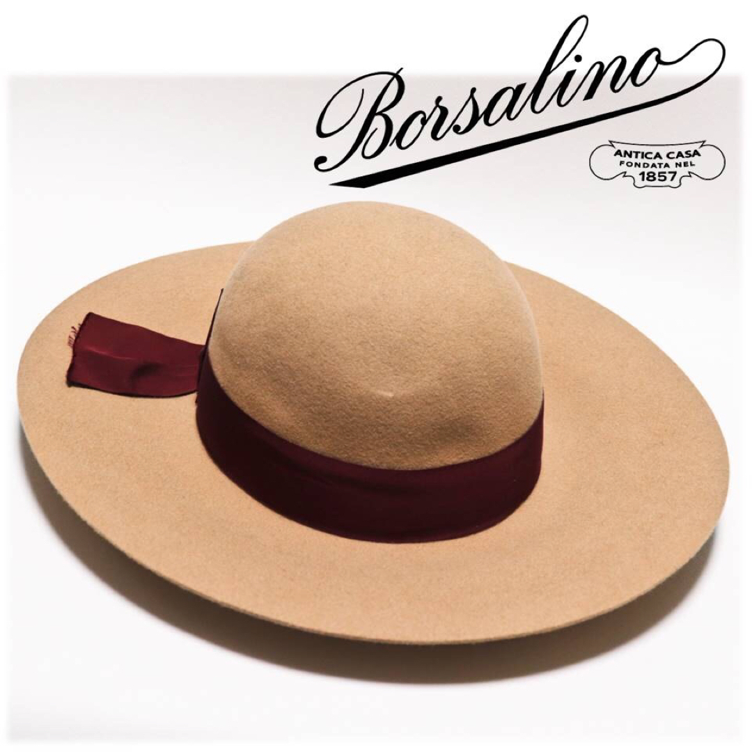 Borsalino - 《ボルサリーノ》新品訳有 ワイドブリム 高級ウール