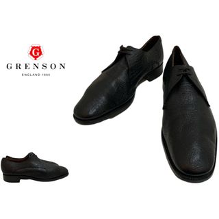 【新品未使用】 GRENSON グレンソン 革靴 レザーシューズ 紳士靴 ビジネスシューズ CAMBRIDGE ストレートチップ 113864 【7H：約26cm/BLACK CALF】