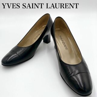 イヴサンローラン(Yves Saint Laurent)の【YSL】 イヴ サンローラン 35 1/2 パンプス ブラック冠婚葬祭(ハイヒール/パンプス)