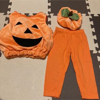 即納　ハロウィン　コスプレ　かぼちゃ  80 〜90(衣装)