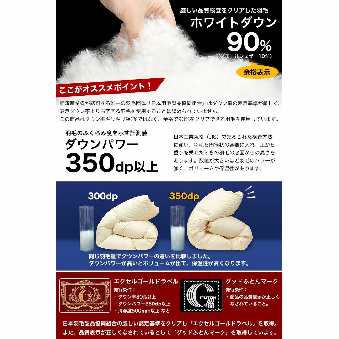 色: グリーン】安眠工場 上質羽毛布団 セミダブル【羽毛量1.2kg】日羽