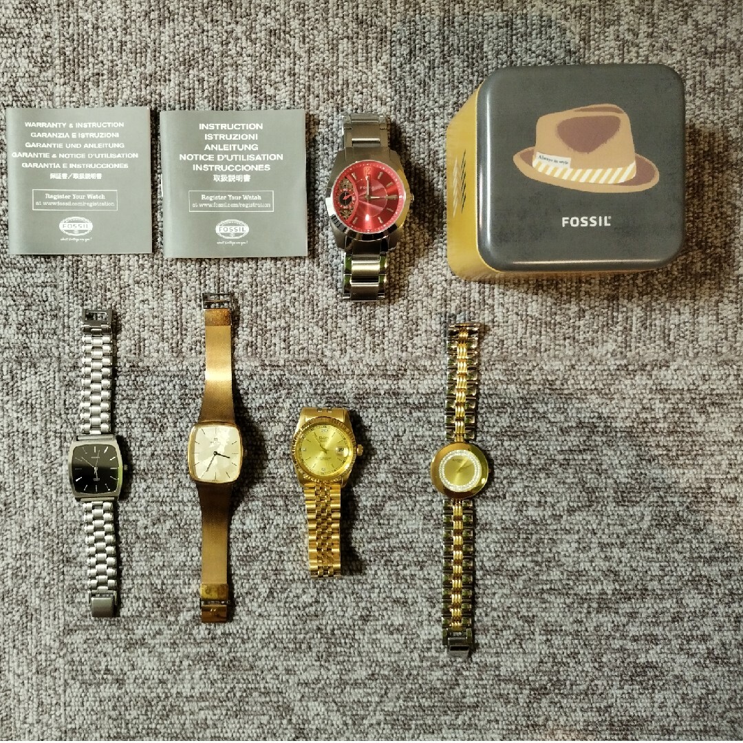Fossil／その他故障時計５本 メンズの時計(腕時計(デジタル))の商品写真