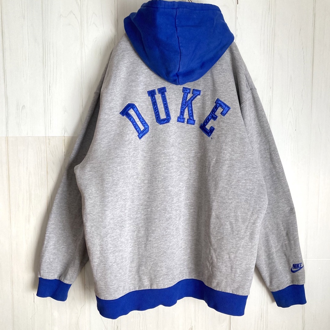 希少 DUKE デューク大学 NIKE ナイキ スウェットパーカー ロゴワッペン