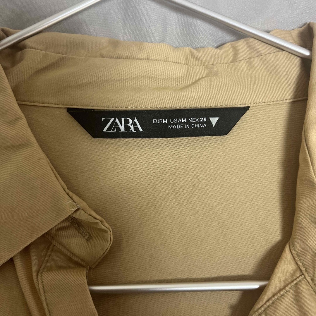 ZARA(ザラ)のZARA ティアードシャツワンピース レディースのワンピース(ミニワンピース)の商品写真