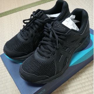 アシックス(asics)のアシックス　黒(スニーカー)