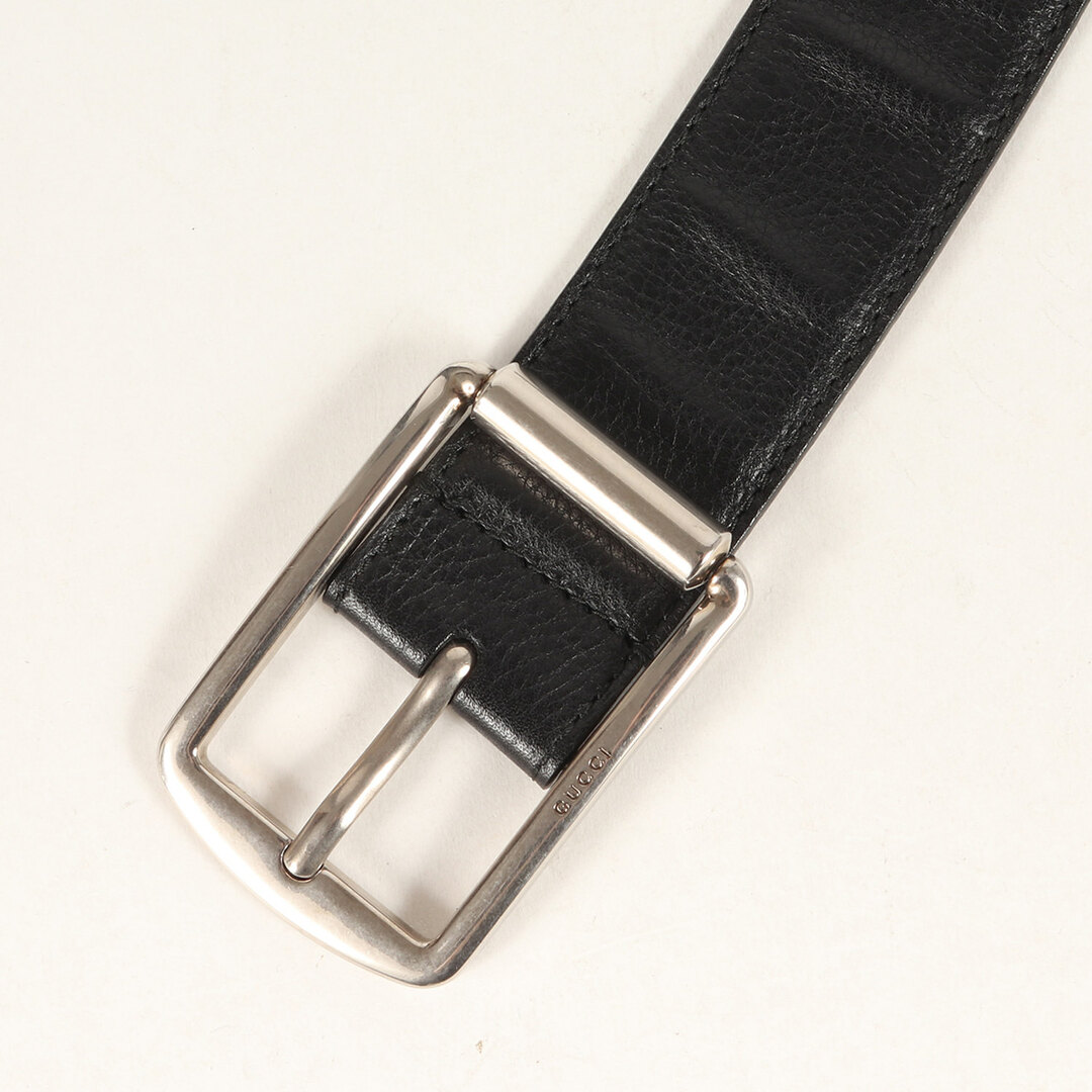 Gucci - GUCCI グッチ スクエアバックル レザー ベルト 295331
