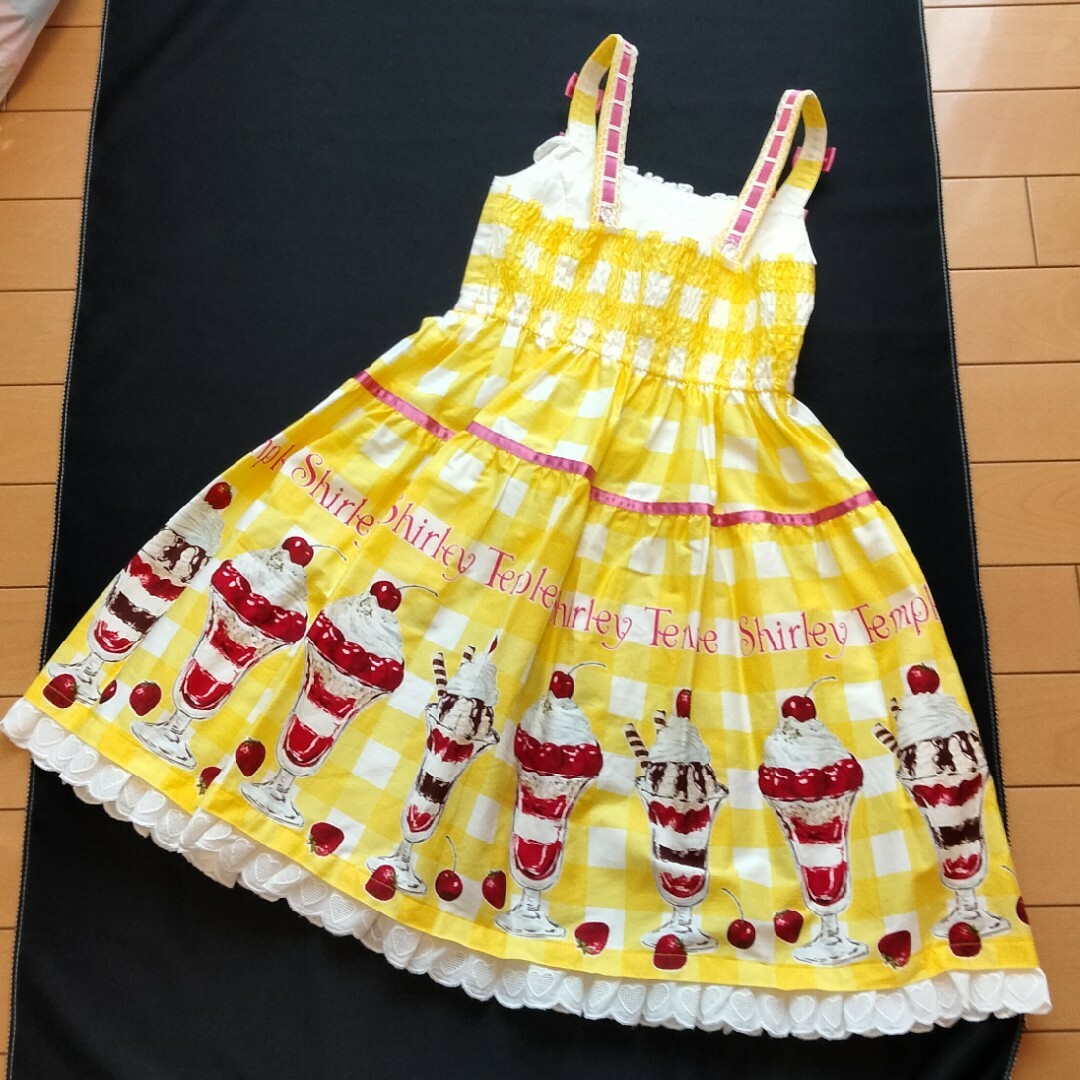 Shirley Temple(シャーリーテンプル)の新品シャーリーテンプル120 パフェサンドレス キッズ/ベビー/マタニティのキッズ服女の子用(90cm~)(ワンピース)の商品写真