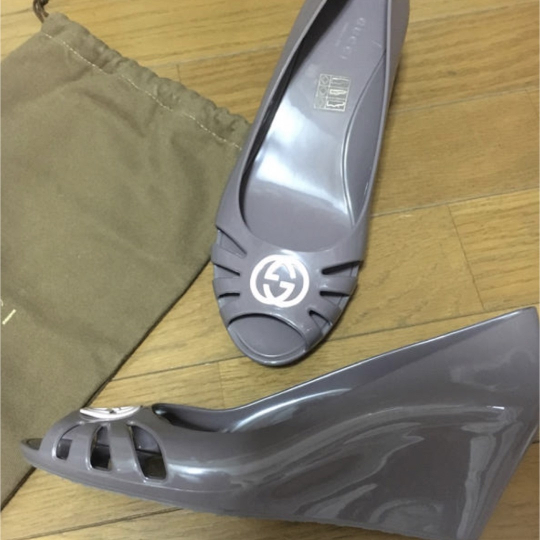 Gucci(グッチ)のGUCCIラバーヒール　38 レディースの靴/シューズ(ハイヒール/パンプス)の商品写真