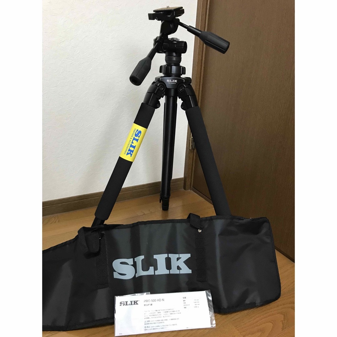 スリック　プロ500HDN アルミ3段三脚　SLIK 未使用品