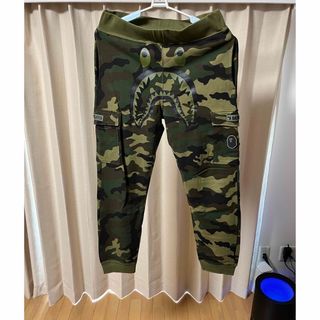 A Bathing Ape スウェットパンツ タイガーカモ　グレー