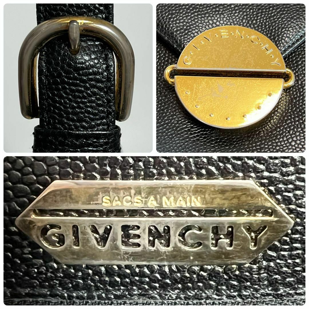 美品】 GIVENCHY ショルダーバッグ ゴールドプレート バケット型 ...