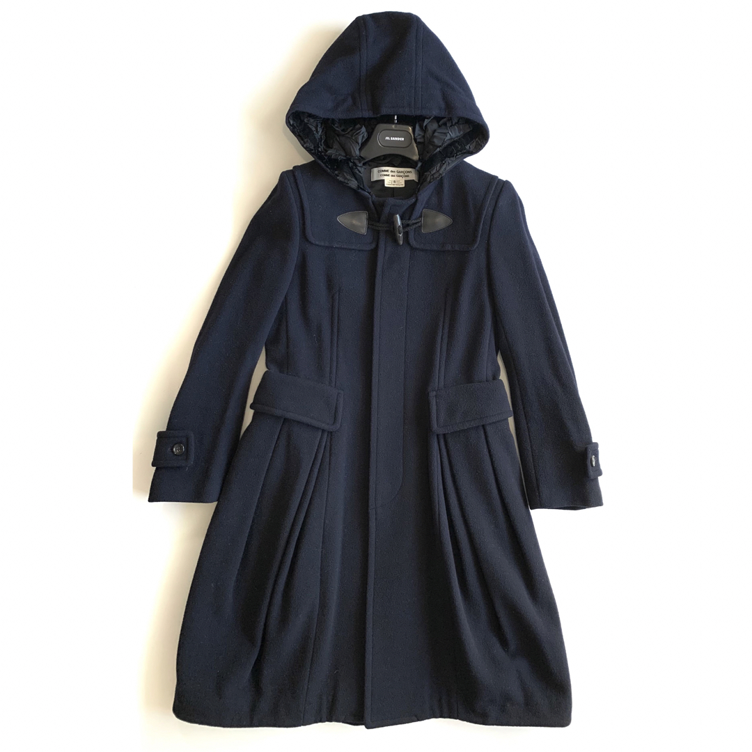 美品》COMME des GARCONS コクーン ダッフルコート ネイビー