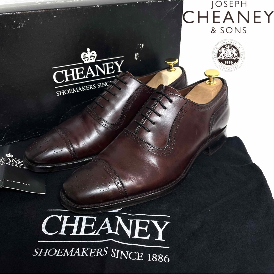 CHEANEY - CHEANEY × TOMORROWLAND 別注 バーガンディ 革靴 27cmの通販