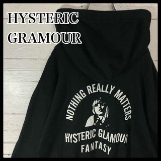 ヒステリックグラマー(HYSTERIC GLAMOUR)の【人気Lサイズ】ヒステリックグラマー★両面ヒスガール入りパーカー 薄手ニット(パーカー)